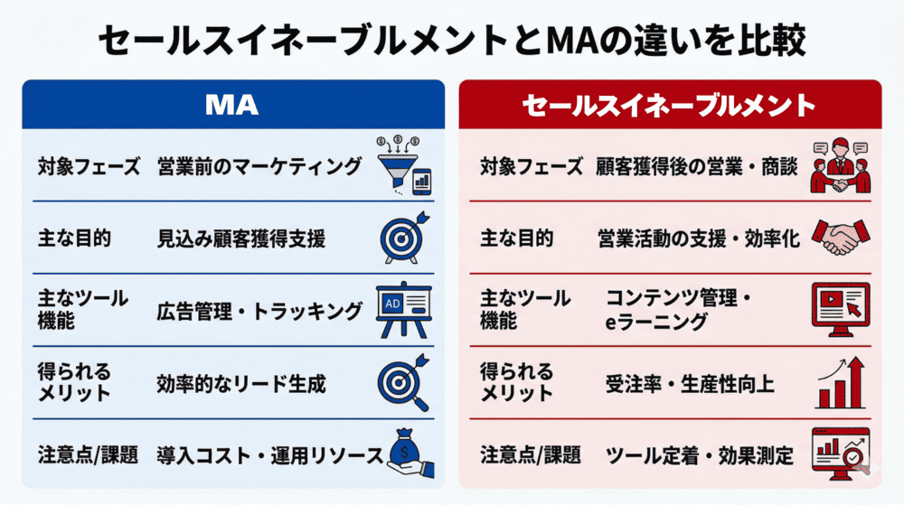 セールスイネーブルメントとの違い